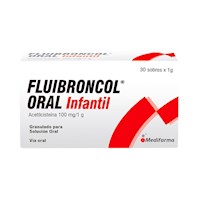 Fluibroncol Oral Infantil 100 mg/1 g Gránulos para Solución Oral